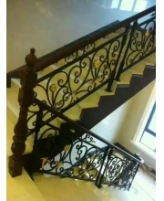 Iron art stair handrails