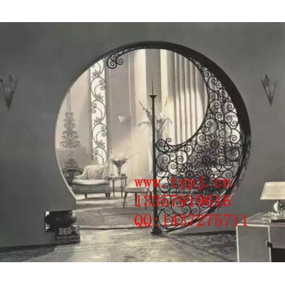 Small wrought iron courtyard gates