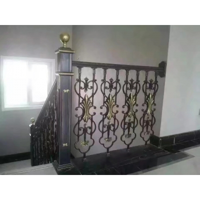 Iron art stair handrails