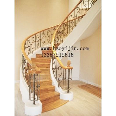 Iron art stair handrails