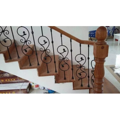 Iron art stair handrails